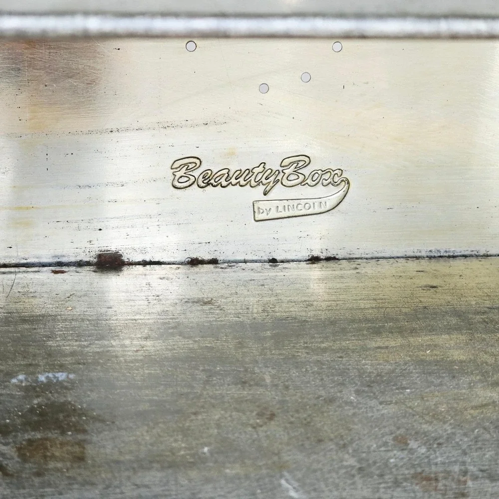 Vintage Lincoln BeautyBox Chrome Bread Box Mid Century Modern Retro Kitchen MCM